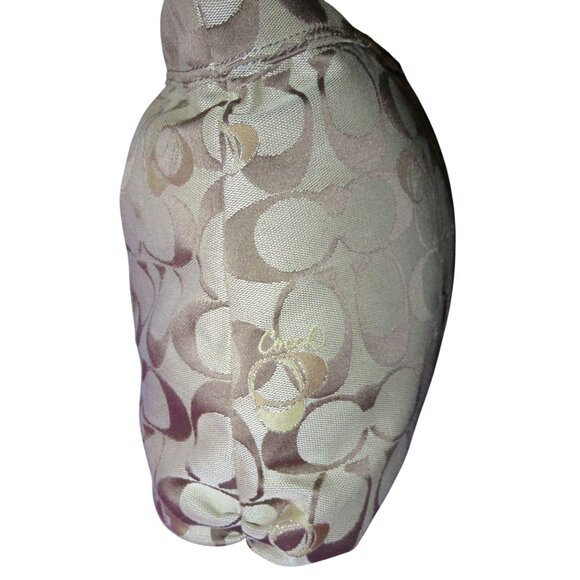 Coach Poppy Signature Canvas & Leather Heart Glam Tote Freshly cleaned - Picture 3 of 15